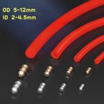 OD 5-12mm ID 2-4.5mm PU Polyurethane Hollow Round Belt Connectible Drive Belting