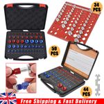 34-50 Inch & Metric Set Nut and Bolt Thread Checker Identifier Thread Gauges Box