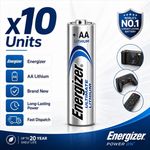 Energizer AA Ultimate Lithium Batteries 1.5v - 10pack (BestPrice)