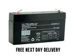 NP1.3-6 Ultramax 6v 1.3Ah Lead-Acid VRLA Battery, Same as Yuasa 6v 1.2Ah NP1.2-6