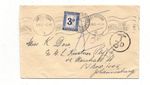 SOUTH AFRICA COVER 1941 WITH POSTAGE STAMP EXPIRED Queenstown Postage Due
