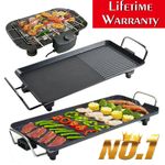Electric Teppanyaki Grill Table Hot Plate Non-stick Plate Bbq Griddle Camping