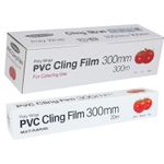 Catering Cling Film Food Poly Wrap 300 Metres Kitchen Takeaway Use Multi Purpose
