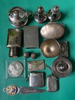 COLLECTION STERLING SILVER ITEMS SCRAP OR RESELL VESTA CASE BOOKMARK 374.9 GRAMS