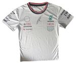 GEORGE RUSSELL Rare Hand Signed Mercedes F1 Racing Sports T-Shirt Proof/COA