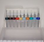Micro Drill Bit Set 0.1mm To 1.0mm Carbide 10pcs For Scale Model Making Gundam