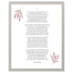 IF - POEM BY RUDYARD KIPLING - IF YOU CAN KEEP YOUR HEAD - FRAMED PRINT 236-GY