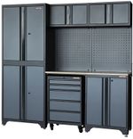 Excel 7-Piece Garage Storage Cabinet System with Worktop