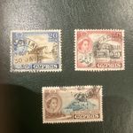 CYPRUS 1955 PART SET OF 3 VALUES