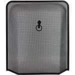 Fire Spark Guard Fireplace Screen Protector Ring Heavy Duty Cover Black