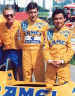 Ayrton Senna – Camel Lotus Honda Team Photo, 1987 Vintage 10×8
