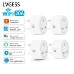 Tuya Smart Wifi Plug UK Socket Voice Control Work With Alexa Energy Monitoring.