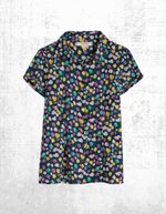 Womens Seasalt Cotton Short Sleeve Maker Collared Shirt in Maritime Tulips