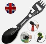 Camping Fork Spoon Combo Bottle Opener Lightweight Outdoor Travel Survival Tool