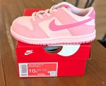 Nike Dunk Low (TD) Girls Low Top Sneakers Pink/White US 10 10c Toddler