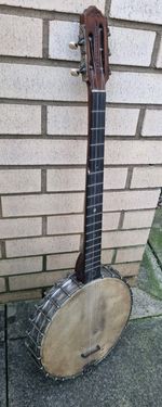 Antique  Open Backed 5 string banjo c1920 
