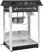 Royal Catering Professional Popcorn Machine Maker Black 1600 W Stainless Steel