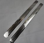Fiat 500 Stainless Steel Door Sill Protector Strips Scuff Plates Silver 2pcs