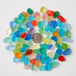 Medium 10-16 mm Undrilled Beach Glass Sea Glass Beads For Jewelry Use 
