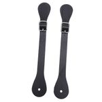 Pair Of Synthetic Leather Spur Straps Adjustable Length 22cm Long Western C