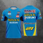 John "Hopper" Hopkins Retro Suzuki Rizla World Superbikes Racing T Shirt - New