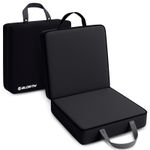 BLOSTM Extra Thick Garden Kneeling Pad Large With Handles Memory Foam Black