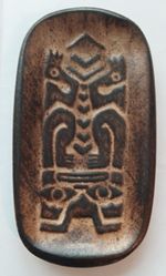 Ruth Meecham 1970s Vintage Canadian Pottery Haida Tlingit Bear Dish