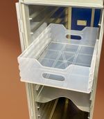 Airline Galley Trolley Clear Plastic Drawer Insert Aircraft