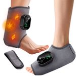 Cordless Foot Ankle Massager Relieve Ankle Pain 6 Heat Levels, 3 Vibration Modes