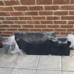 Black Slate Stone Flagstone fire hearth