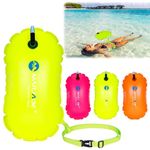 Inflatable Swim Buoy Tow Float for Open Water High Visibility Swimming Safety