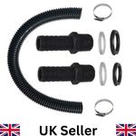 Water Butt Connector Pipe Link Kit Downpipe Rain Barrel Connecting Hose Kit 25mm