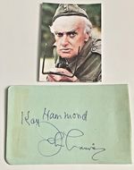 John Laurie Signed Album Page - Frazer in Dads Army & Kay Hammond Actress