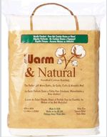 Warm Company , Warm and Natural Cotton Wadding  Batting Baby size 45" x 60"