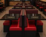 Restaurant Booth Seating Upholstered Plain Back Banquette Bench Seat
