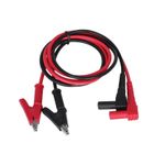20A Alligator Crocodile Clip 4mm Banana Plug Test Cable Lead Wire For Multimeter