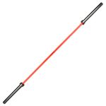 Exersci Black/Red 7FT Olympic Barbell - 20KG - Max Load 300KG 