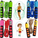 Adjustable Skipping Rope with Counter Foam Handle PVC Jump Rope Fitness Gym Gear