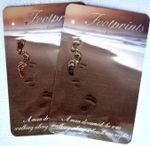 FOOTPRINTS    Gilt Embossed Prayer Card    CREDIT CARD SIZE    PACK OF TWO