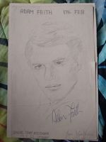 Adam Faith signed portrait  1962