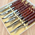 Steak Knife and Fork Set, 6 of each