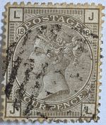 GB Used in Panama/1882, Brown, 4d(SG160, Pl. 18/"C35" Bar Numeral/G
