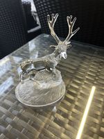 Glass Stag Ornament Crystal Deer Figurine