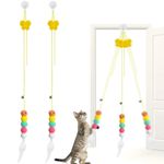 2 Pack Door Hanging Cat Toys Interactive Cat Toy for Indoor Self Employment
