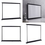 Portable Desktop 40" 50" Manual Projection Screen 4:3 for School Home Theatre