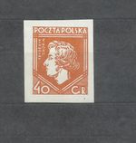 Poland FRYDERYK CHOPIN P5 rare Orange  1927 Fi225 Probe MNH**