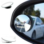 2x Blind Spot Mirror Rear Side View Towing Car Van Motorcycle Adjust Wide Angle