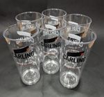 NEW 6x Carling Plastic Pint Glasses - Reusable Polycarbonate - World Cup Parties