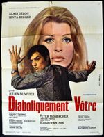 DIABOLICALLY YOURS 1967 Alain Delon, Senta Berger, Peter Mosbacher FRENCH POSTER