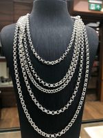 4mm Rolo Belcher Chain 925 Sterling Silver Solid Necklace 18" 20" 22" 24" 26"